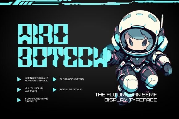 Airobotech: A Modern Typeface for Makers
