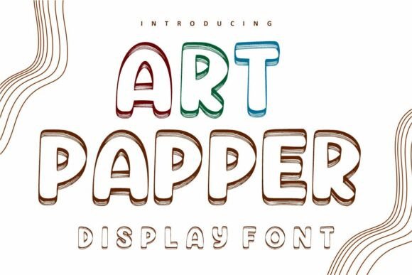 Art Papper: A Bold 3D Display Font for Web Design