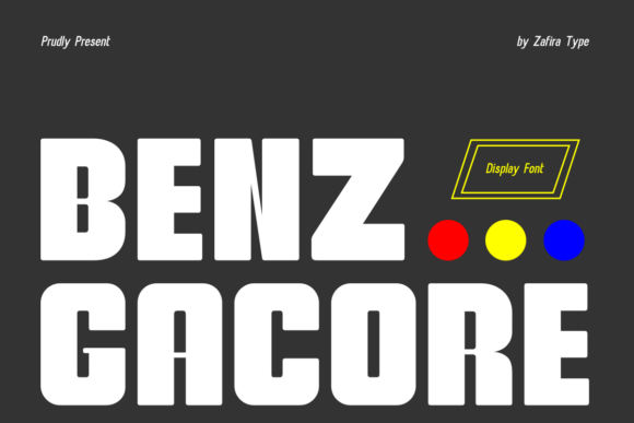 Benz Gacore: A Modern Display Font for Bold Branding