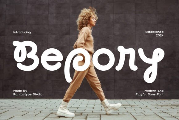 Bepory Font: Casual Display Type for Crafters
