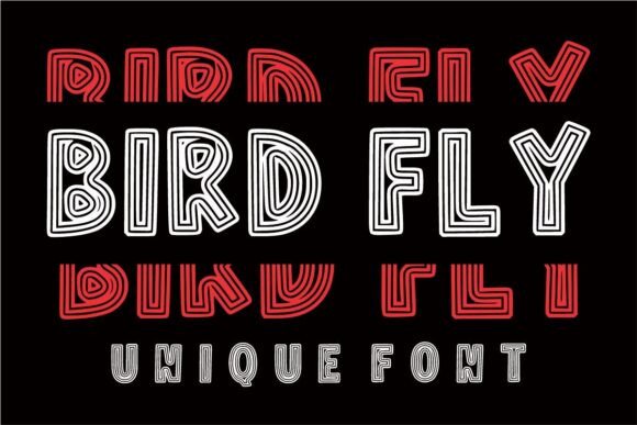 Bird Fly Font: Bold Retro Display for Campaigns
