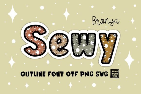 Bronya Sewy Font for Playful Brand Identity