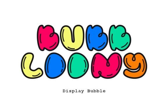 Bubbloony Font: Playful Bubble Letters for Crafts