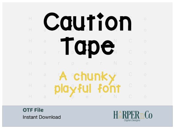 Caution Tape Font: Bold Branding for Small Business