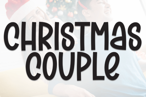 Christmas Couple Font for Festive Campaign Design