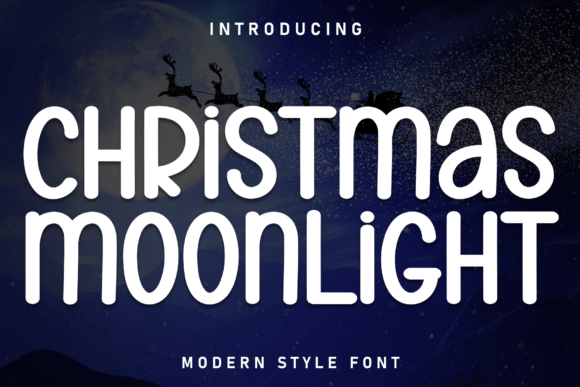 Christmas Moonlight: A Festive Display Font for Brands