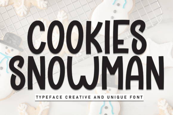 Cookies Snowman: A Whimsical Display Font for Crafters