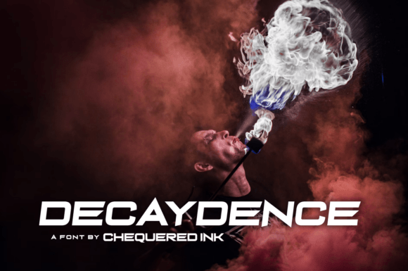 Decaydence Typeface Review for Bold Branding