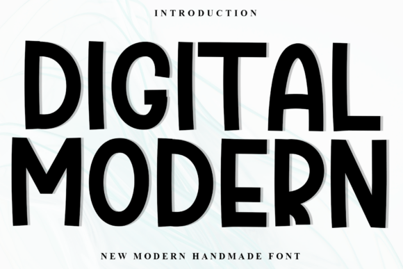 Digital Modern Font: Bold Display Typography