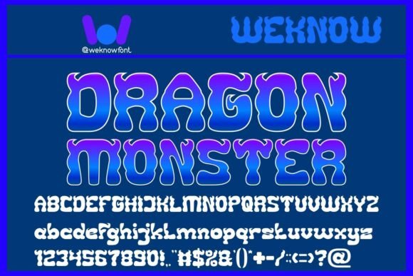 Dragon Monster Font: Edgy Display Type for Bold Logos