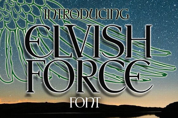 Elvish Force Font: A Bold Display Choice for Designers