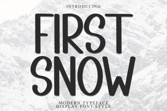 First Snow Font for Cozy Brand Identity