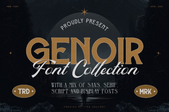 Genoir Vintage Typeface for Makers