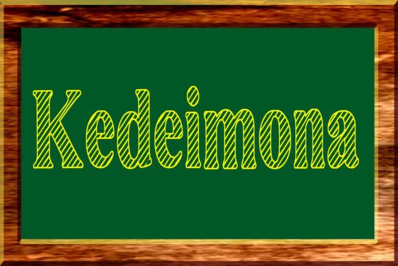Kedeimona: A Rustic Display Font for Cozy Campaigns