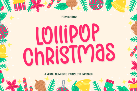 Lollipop Christmas Typeface Review for Designers