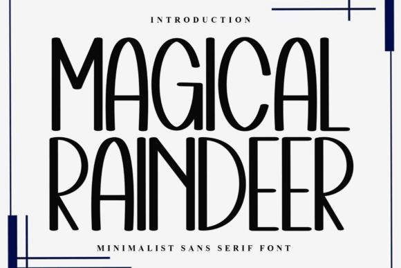 Magical Raindeer Font for Small Business Branding