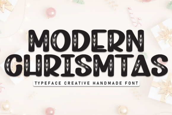 Modern Christmas: A Playful Display Font for Festive Designs