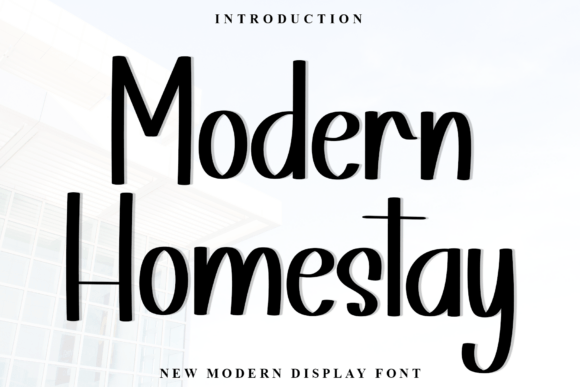 Modern Homestay Font for Festive Craft Designs