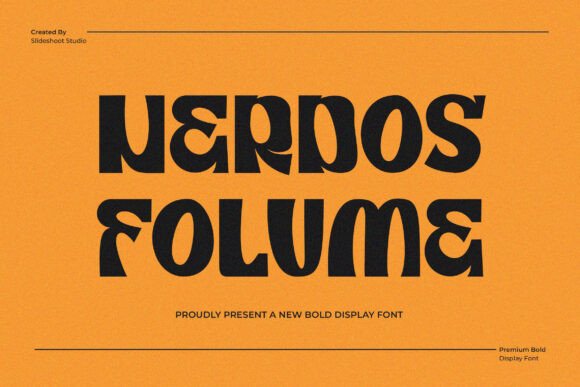 Nerdos Folume: The Modern Display Font for Bold Campaigns