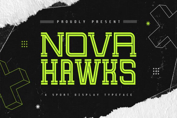 Nova Hawks: Bold Display Fonts for Crafters