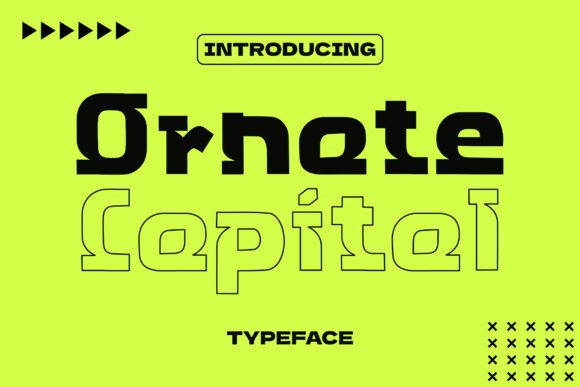 Ornate Capital Font for Makers