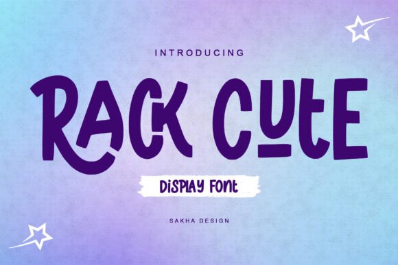 Rack Cute Display Font for Bold Campaigns