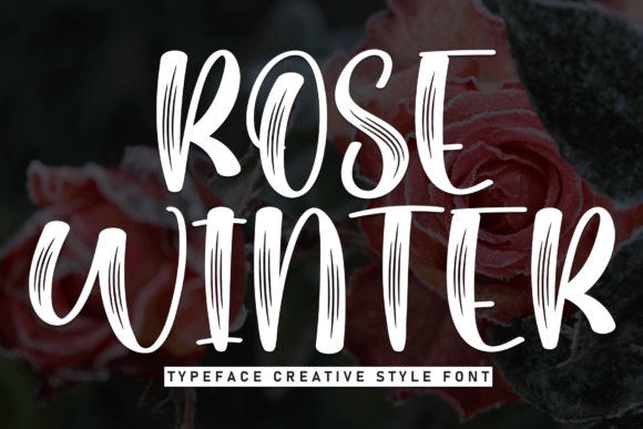 Rose Winter Font for Handmade Branding