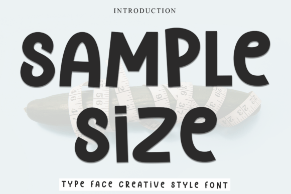 Sample Size Typeface for Festive Campaign Design