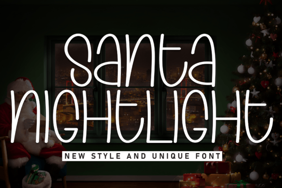 Santa Nightlight Font Review for Holiday Makers
