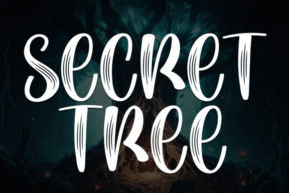 Secret Tree Font for Modern Campaign Design