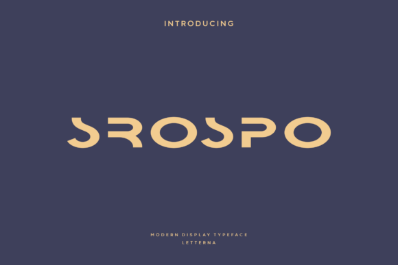 Srospo Typeface for Modern Brand Identity