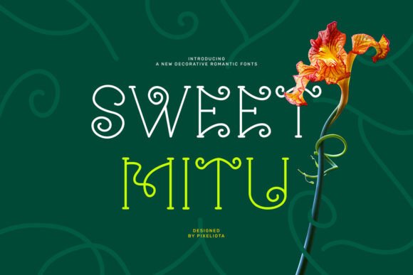 Sweet Mitu: A Playful Display Font for Creative Brands