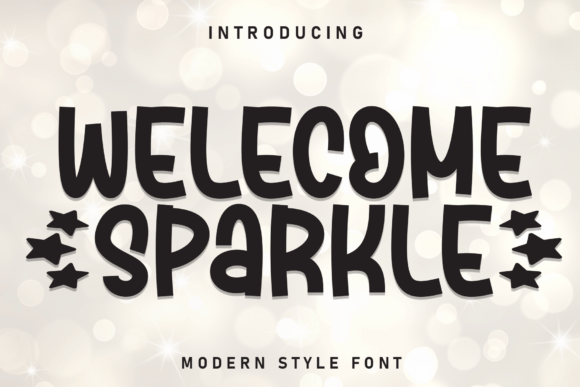 Welcome Sparkle: A Playful Handwritten Display Font