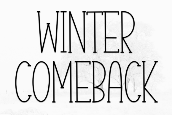 Winter Comeback Font for Modern Web Design