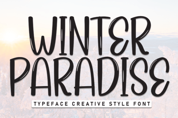 Winter Paradise: A Handwritten Display Font for Editorial Warmth