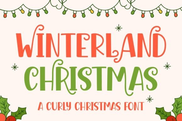 Winterland Christmas Typeface for Festive Branding